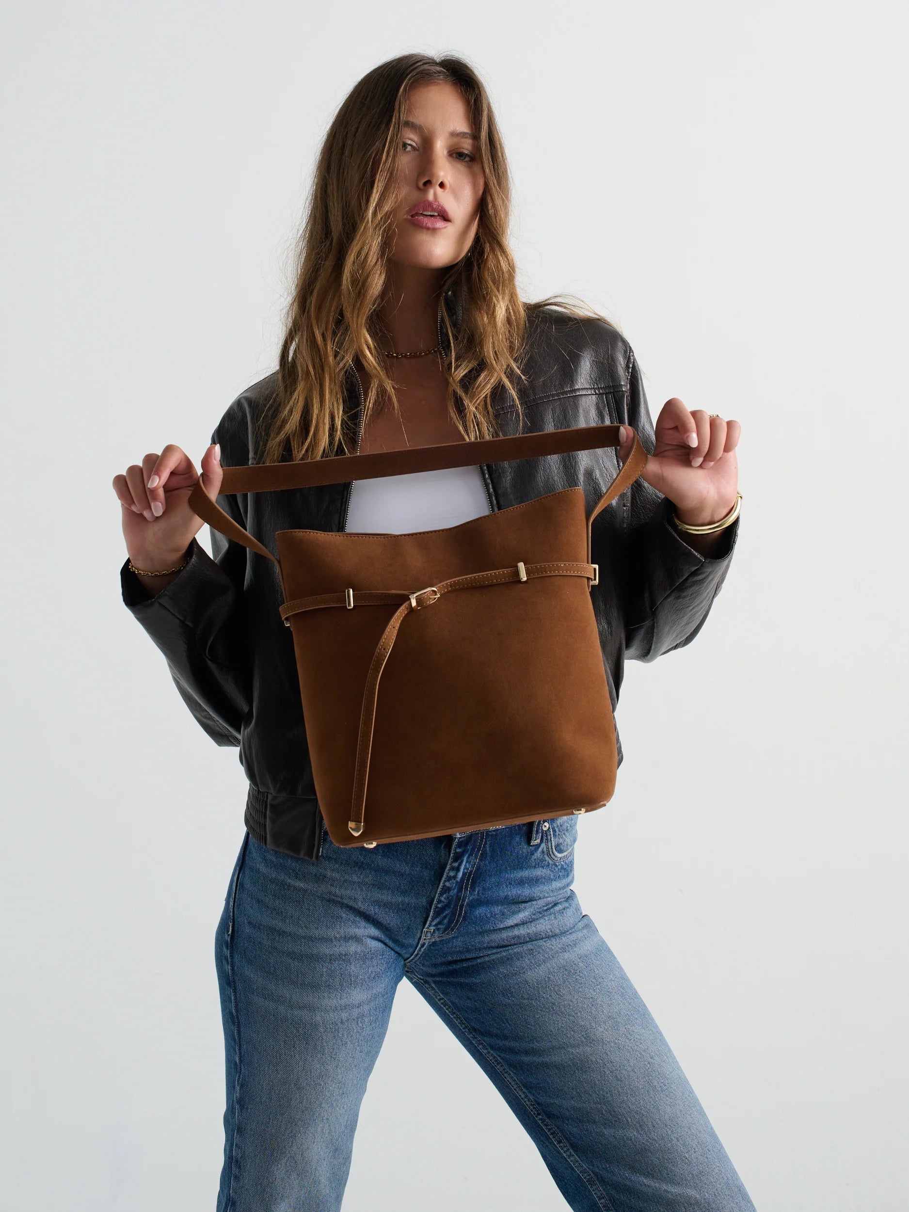 Sienna Vegan Suede Tote Bag
