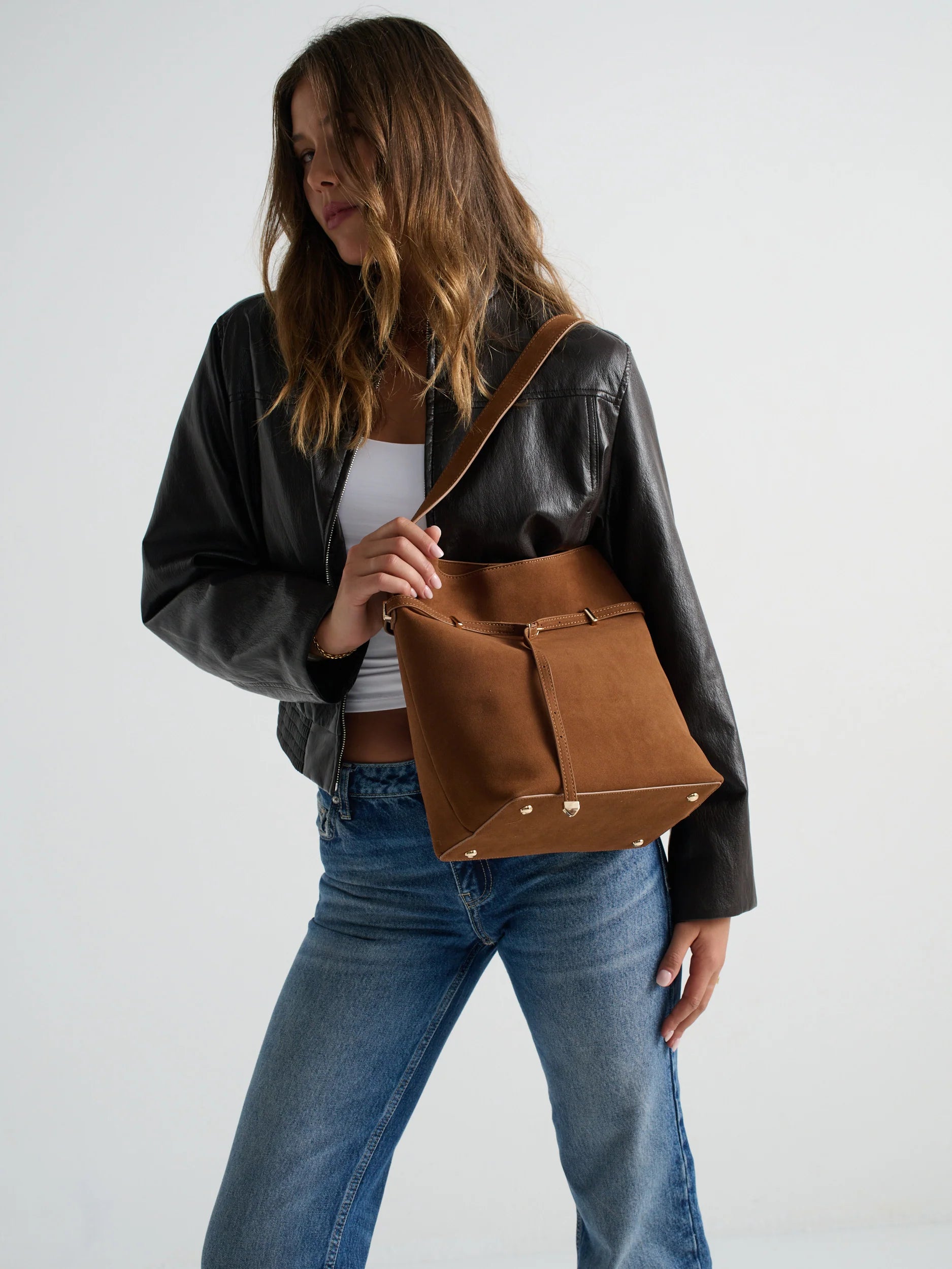 Sienna Vegan Suede Tote Bag