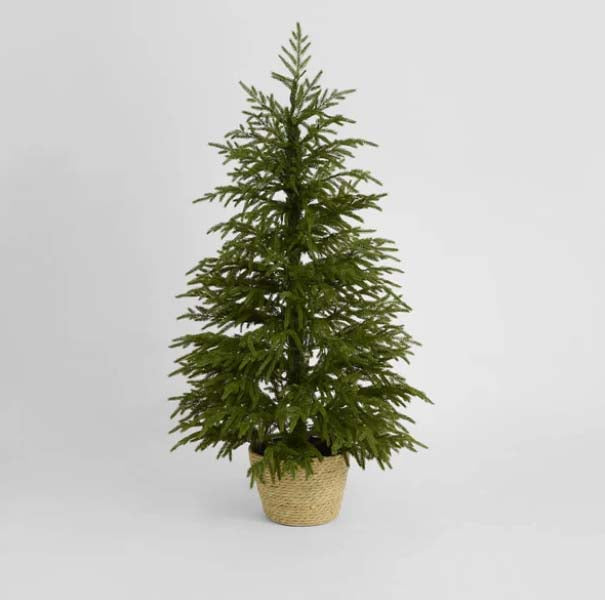 Nordic Pre-Lit Potted Christmas Tree – 1.2mt