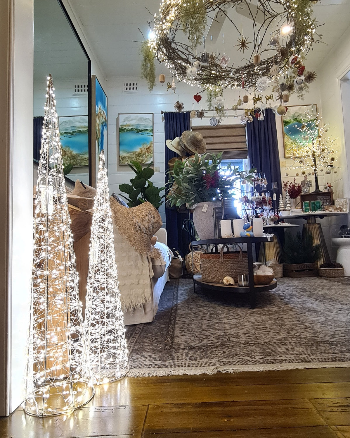 Starlight Cone Tree – LED Light Decoration 80cm