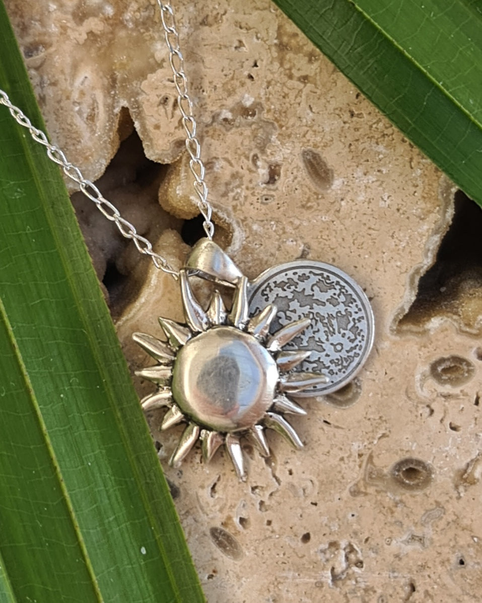 Sun & Moon Pendant Necklace