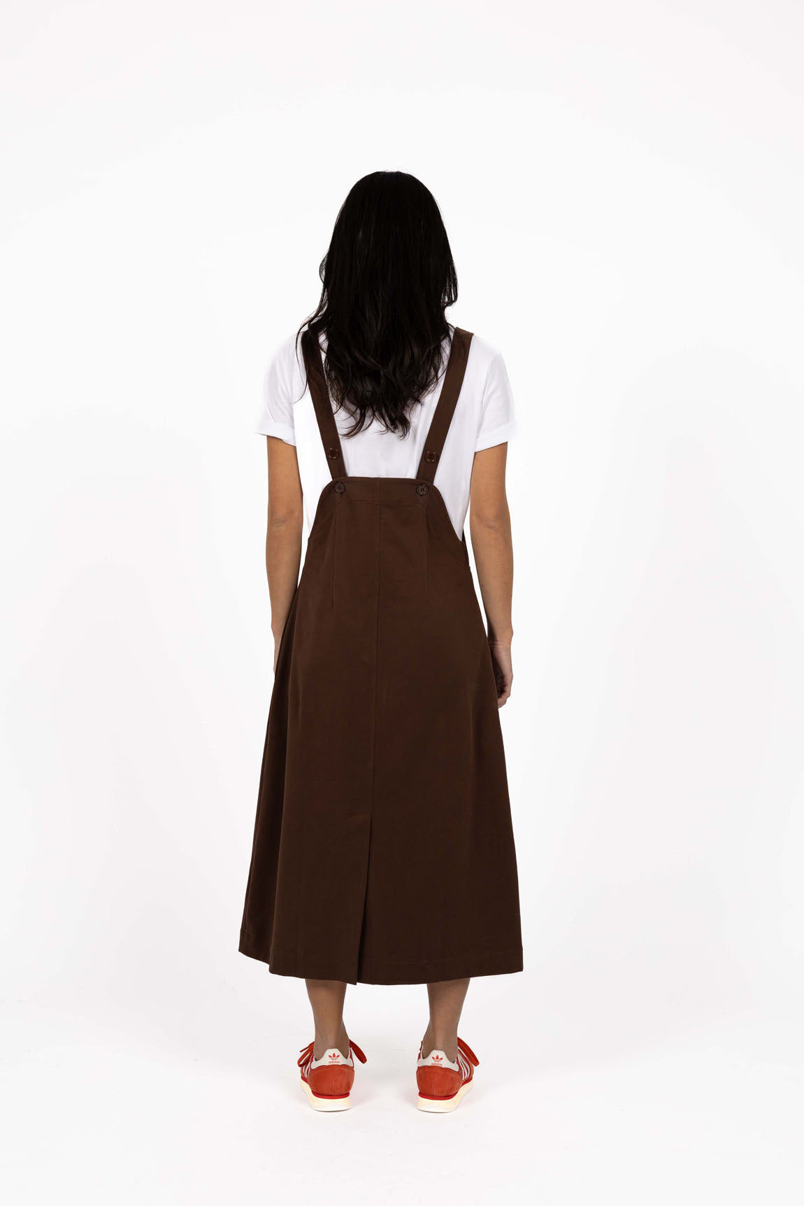 T-Shirt Cotton Pinafore – Chocolate