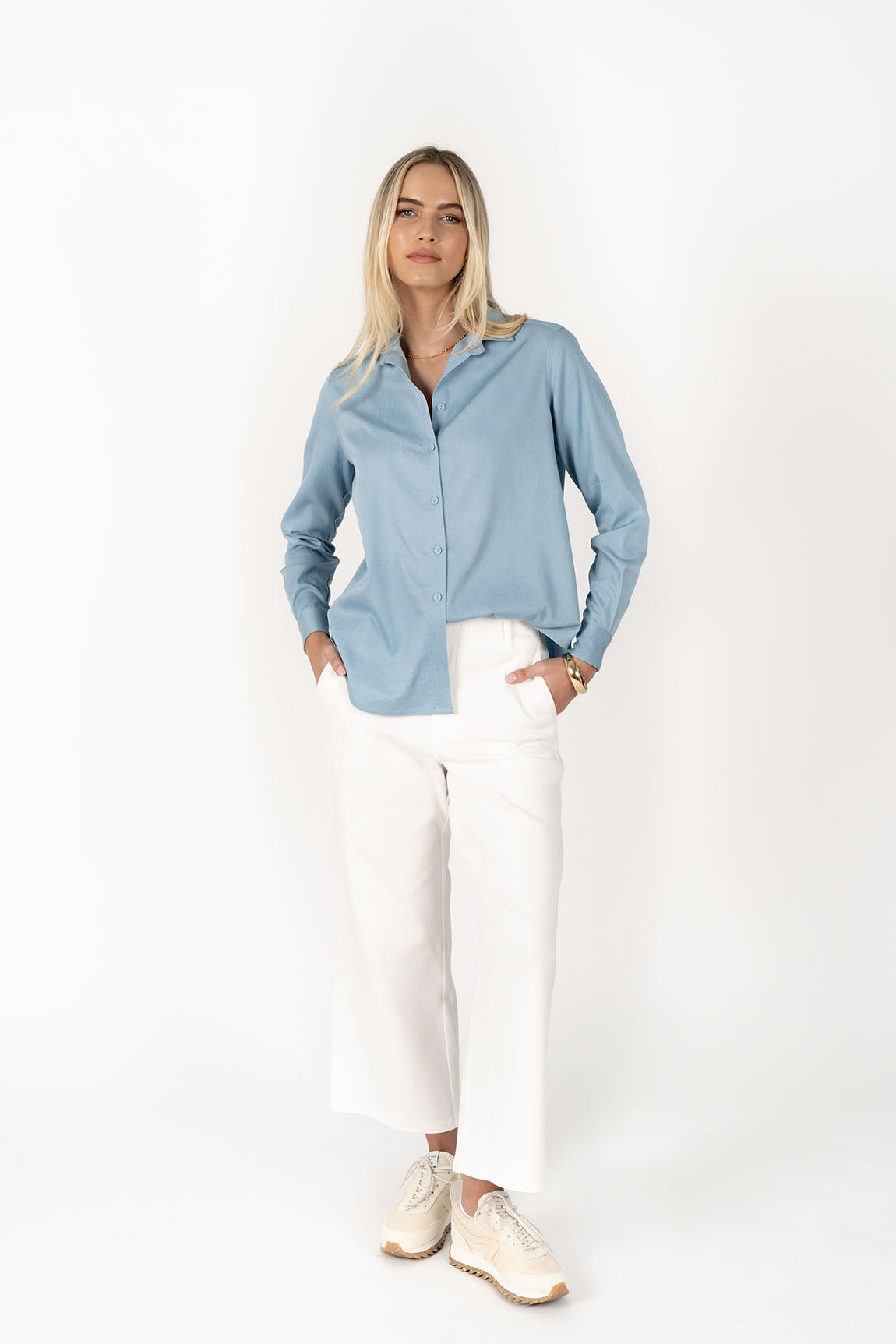 Chambray Shirt - Ice Blue