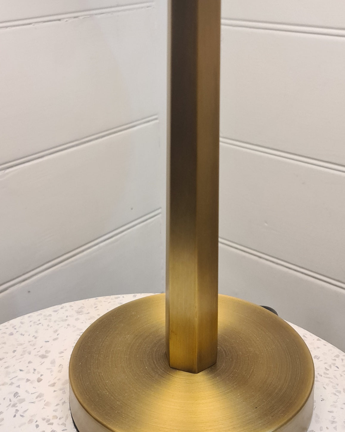 The Isla Table Lamp – Brass & Linen Elegance