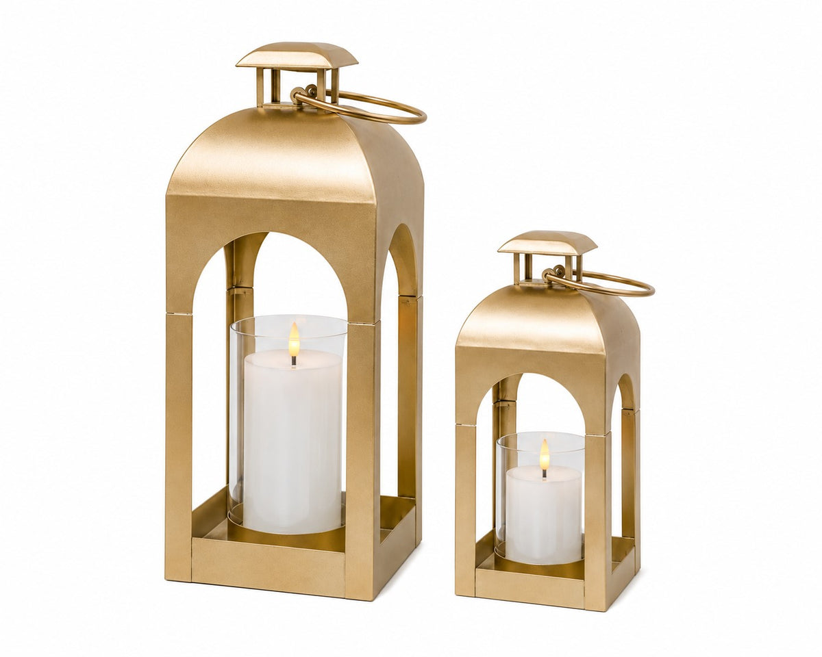 Twilight Metal Lantern – Gold