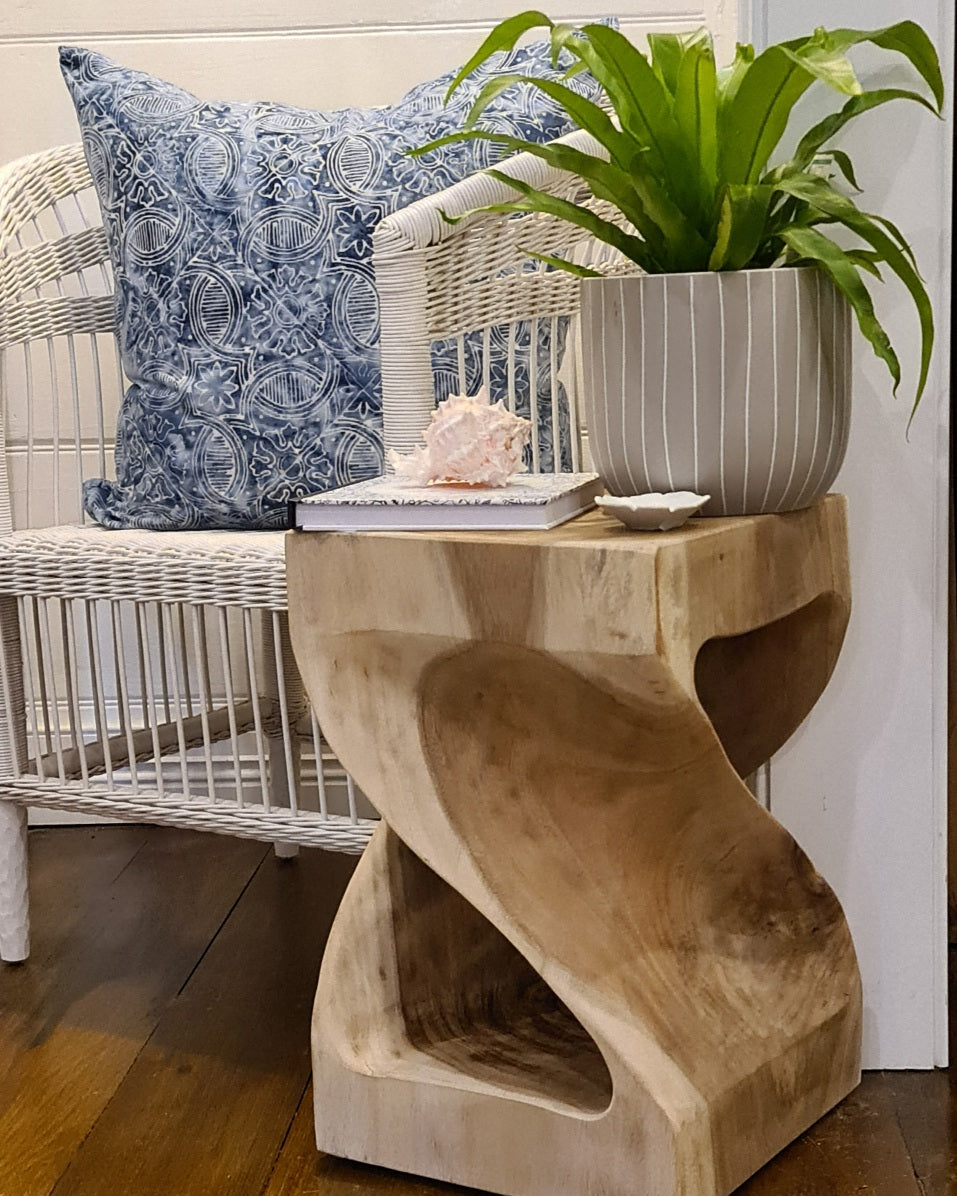 Twist Munggur Wood Side Table