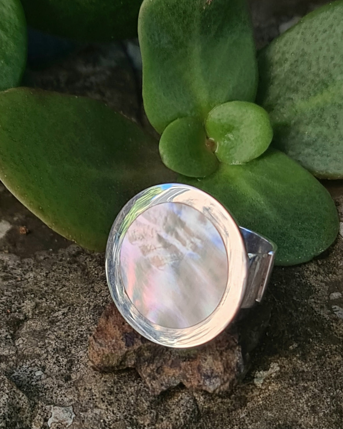 White Halo Ring