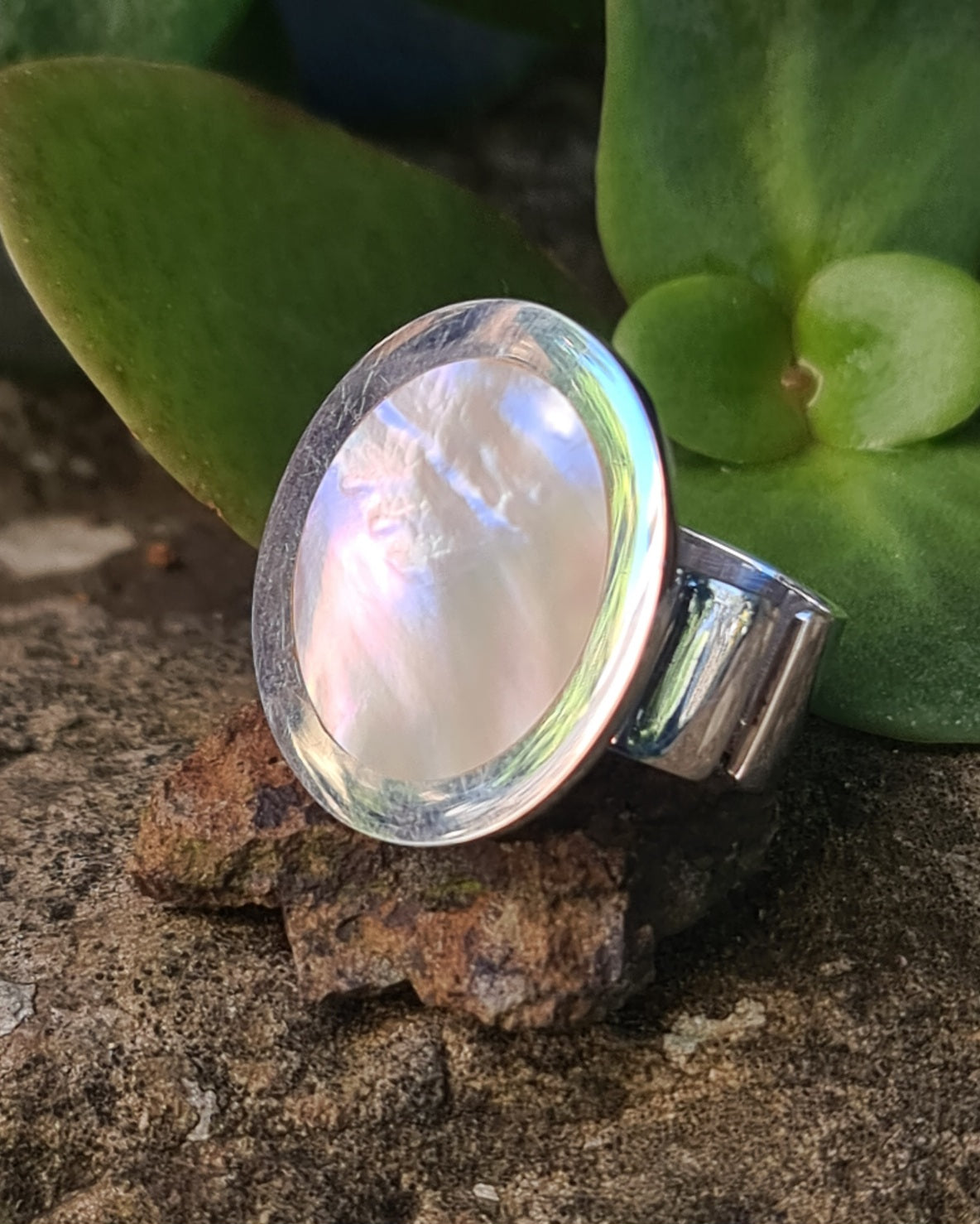 White Halo Ring